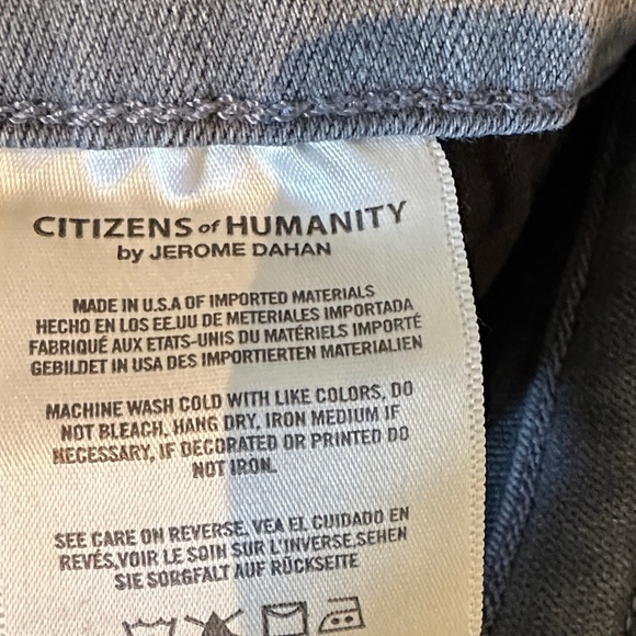 Citizens Of Humanity Women's High Rise Gray Jeans - Picture 5 of 9